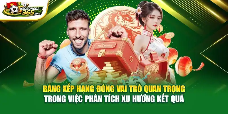 Bảng xếp hạng đóng vai trò quan trọng trong việc phân tích xu hướng kết quả