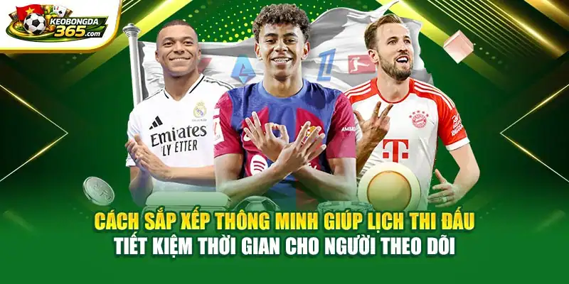 Cách sắp xếp thông minh giúp lịch thi đấu tiết kiệm thời gian cho người theo dõi