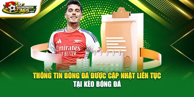 Thông tin bóng đá được cập nhật liên tục tại Kèo Bóng Đá
